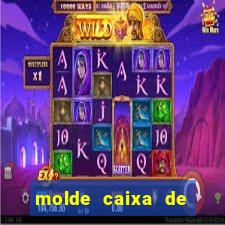 molde caixa de baralho png